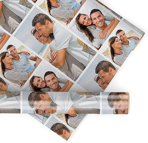 wandmotiv24 Geschenkpapier personalisiert, Collage, 100 x 210cm, 2.1 qm, 4 Fotos anpassen, Fotogeschenk, Geschenk für Freunde und Familie M0025