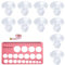 10pcs Breast Pump Flange Insert, 5 Sizes Silicone Flange Insert Replacement with Double-Sided Nipple Ruler for S1/S2/S9/S10/S12 Spectra Flange Breast Pump Guard Shields, Breast Pump Accessories