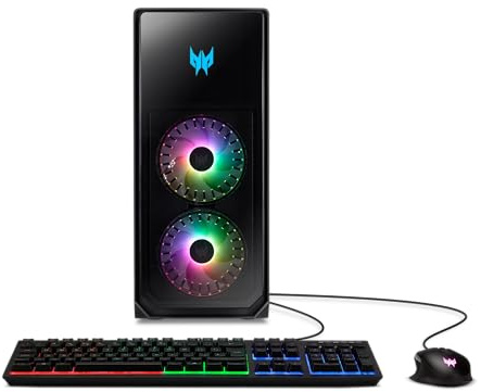 Acer Predator Orion 7000 PO7-655-UR11 Gaming Desktop | Intel Core i7-14700KF 20-Core CPU | NVIDIA GeForce RTX 4080 | 32GB DDR5 | 1TB PCIe Gen4 SSD | 1TB HDD | Intel Wi-Fi 6E AX211 | Windows 11 Home