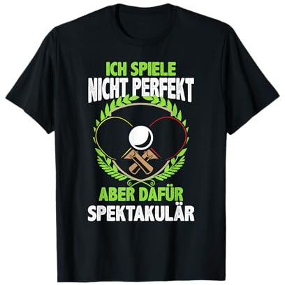 Ich Spiele Spektakulär Tischtennis Ping Pong Herren Männer T-Shirt