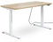 Tischling® höhenverstellbarer Schreibtisch 120x90 cm Eiche - Made in Germany - 130kg Tragkraft inkl. App-Steuerung und Kollisionsschutz - 5 Jahre Garantie (Eiche Halifex, Gestell Weiß)