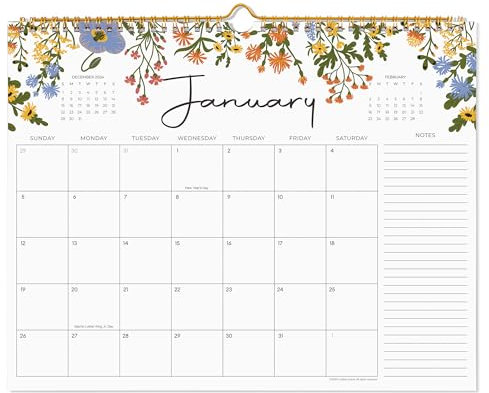 Cabbrix Blumen-Wandkalender (Floral)