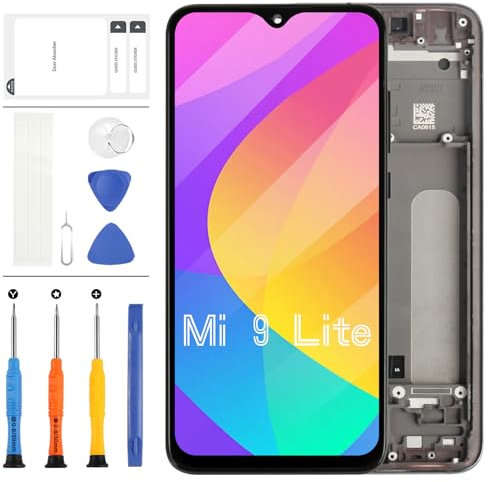 Pantalla LCD TFT para Xiaomi Mi 9 Lite/Mi CC9 Pantalla para Xiaomi Mi CC9/MI 9 Lite M1904F3BG Pantalla LCD de 6.39 pulgadas Pantalla táctil Digitalizador Asamblea de repuesto con herramientas (negro