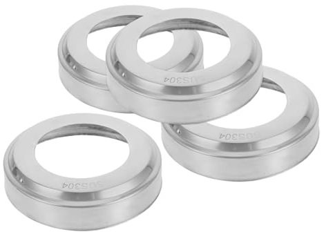 OFFSCH 4 Stück Edelstahl Poolleiter Rosetten 51mm Rund Handlaufabdeckungen Für Eingelassene Pools Und Spa Leitern Poolgeländer Kappen Ersatzteile Für Treppengeländer Und Pfostenfußplatten