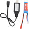 RC Lithium Battery with Charger, 7.4V 400mAh Li‑ion Battery for WLtoys 1:28 K969, K989, 284161 RC Cars, JST Plug,