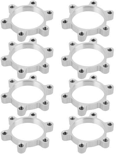 EMSea 8 Stücke 48mm Fahrrad Freilauf Gewinde Naben Scheibenbremse Rotoren 6 Bolzen Flansch Adapter Aluminium Legierung Bremse Gewinde Umwandlung
