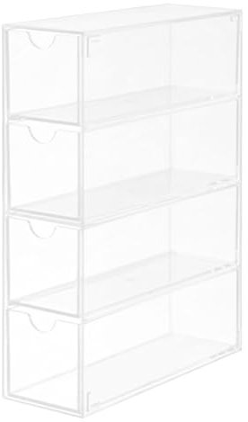 Brillenhalter Acryl - Aufbewahrungsbox Für Sonnenbrillen Als Tischorganizer, Transparente Aufbewahrungsbox Für Brillen Und Sonnenbrillen | 4-Etagen Tisch-Brillenbox Schmuckdisplay Für Brillenketten