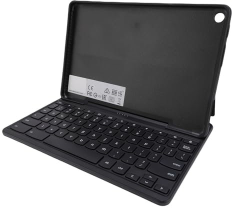 Plyisty Tastiera Tablet della Serie 10E, Tastiera Esterna Portatile a Risposta Rapida Layout con Tastiera Numerica, Wireless Pieghevole