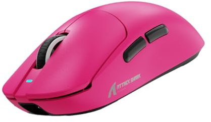 ATTACK SHARK X8SE Mouse for Large Hand, 55g SUPERLIGHT, PixArt PAW3311 Gaming Sensor, BT/2.4G Wireless/Wired, Adjustable DPI up to 25000, 500mAh Battery (Berry Red)