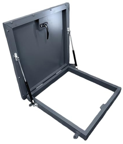 Dachzugangsluke, verzinkte, pulverbeschichtete Stahldachluke, Deck-Einbau-Fenster, für Dachboden, Keller, Gewölbekeller, Kriechkellertür 100X100CM