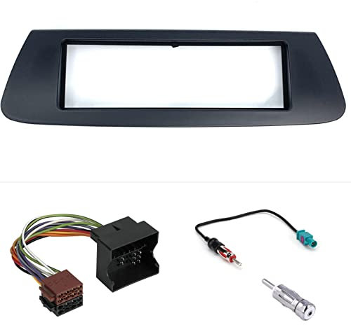 Kit de Montaje Marco Adaptador autoradio 1 DIN Compatible con Renault Scenic 2009