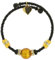 Carino Murano Glas Armband - Topaz Schwarz