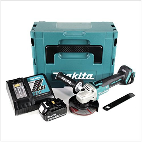 Makita DGA 504 RM1J Akku Winkelschleifer 18V 125mm Brushless + 1x Akku 4,0Ah + Ladegerät + Makpac