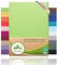 leevitex® Boxspringbett & Wasserbett Spannbettlaken | Spannbetttuch | 100% Baumwolle | Markenqualität | Ökotex | 200 x 220 cm + 40 Steg - Apfelgrün