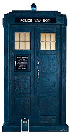 Star Cutouts SC1188 Doctor Who Thirteenth Doctor TARDIS Large Cardboard Cutout – Iconic Sci-Fi Display for Whovians & Events