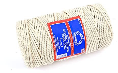 No.4 (4mm) Everlasto Natural Cotton Piping Cord Spool - 0.5KG 1KG (1KG SPOOL)