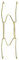 sourcing map Plate Hanger, 8-inch W Type Zinc Plated Invisible Wall Decorative Hooks
