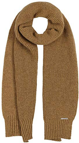 Stetson Schal aus Kamelwolle - Unifarbener Schal - Eleganter Strickschal - Wollschal für Herbst/Winter - Made in Italy - Unisex camel