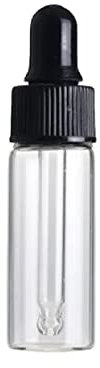 CMJ™ 1 x 5ml CLEAR Glass Bottle Ear Eye Drops Pipette Dropper Aromatherapy Empty