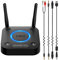 1Mii B06TX Émetteur Bluetooth 5.2, Transmetteur Bluetooth Faible Latence aptX pour TV avec Contrôle du Volume, Adaptateur Bluetooth Entrée Audio AUX RCA Optique Coaxiale [Upgraded]