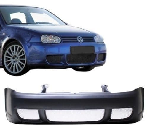 DM Autoteile 3309 Frontschürze Stoßstange vorne kompatibel für VW Golf 4 ALU RACE + R32 GITTER aus Alu