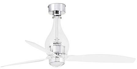 Faro Barcelona 33382-9- MINI ETERFAN LED Ventilador de techo transparente con motor DC