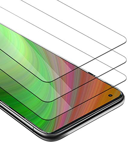 Cadorabo 3x Pellicola Protettiva compatibile con Xiaomi Mi 10/10 Pro in ELEVATA TRASPARENZA - Pacco di 3 Vetro di protezione del display (Tempered) con durezza 9H con compatibilità 3D touch