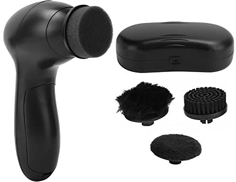 Electric Shoe Brush Kit, Leather Shoe Care, Shining Dust Cleaner Polishing Brightening Brushes, Portable Leather Care Kit, Electric Shoe Shine Kit