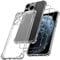 Funda para iPhone 11 Pro 5.8 Pulgadas, con 2 Piezas Cristal Templado Protector de Pantalla, Carcasa Protectora Antigolpes Transparente,Suave TPU Silicona Caso Delgada Case