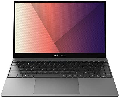 MICROTECH Corebook CB15I3 PC Portatile, Windows 11 Home, Intel i3-10110U, RAM 16 GB, SSD 512 GB, Intel UHD, Display 15.6 FHD, Tastierino numerico, Copritastiera Multilingua Inclusa, Grigio