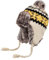 QICHEN Damen Winter Mütze Strick Fliegermütze Ohrenschützer Trapper mütze Warm Fellmütze (Beige)