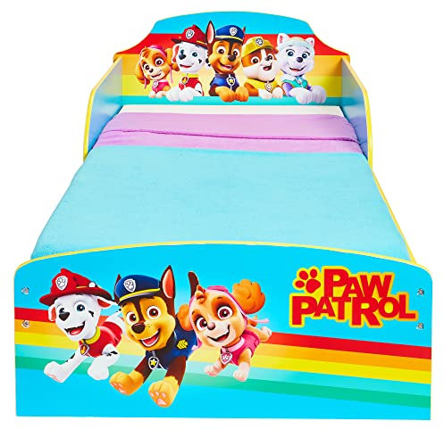 La Pat' Patrouille - Lit pour Enfants avec Espace de Rangement sous Le lit