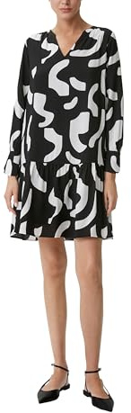 COMMA Kleid mit Allover-Print
