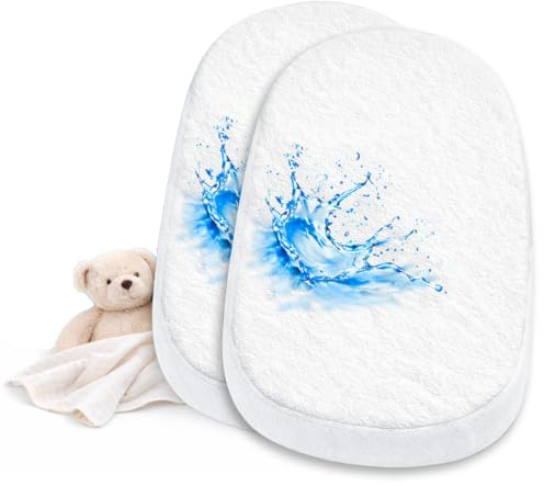 Lovely Hippo Matratzenschoner, wasserdicht, für Babytragetasche (40 x 80 cm (X2))