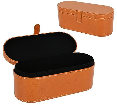 maxant Hard Case compatible with Dyson Supersonic Hair Dryer & Accessories Set, PU Leather Hard Box Portable Storage Organizer Bag Portable Travel Hair Dryer Storage Box