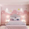 Tapete Rosa Mondstern Fototapete Vliestapete Fototapete 3d Effekt Dekoration Tapeten Wohnzimmer Wallpaper Büro Flur Fototapete Schlafzimmer Kinderzimmer Tapete 400x240cm