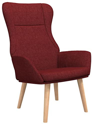vidaXL Relaxsessel Fernsehsessel Relaxstuhl TV Sessel Polsterstuhl Polstersessel Armsessel Ruhesessel Lesesessel Wohnzimmer Weinrot Stoff
