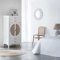 WANDERLUST DECO Silla de Madera y Rejilla marrón 44x40x48/83