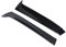 Heckspoiler Heckklappe Spoiler Heckscheibenspoiler Heckscheibe Seitenspoiler Heck Scheibe Seiten Splitter Flügel Aufkleber schwarz hinten Links rechts für Golf VII Golf 7 Variant 2014 2015 2016 2017
