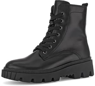 Gabor Damen Combat Boots, Frauen Stiefeletten,uebergangsschuhe,uebergangsstiefel,schnürstiefel,Winterstiefel,warm,schwarz (Uni),38.5 EU / 5.5 UK