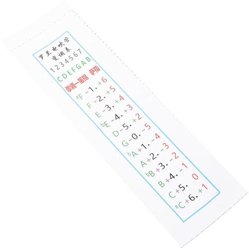 BESTonZON Saxophonübungen-diagramm Für Altsaxophon Mit Fingersatz-tabelle Selbstklebendes Saxophondiagramm Saxophoninstrumentendiagramm Für Blasrohrinstrumente