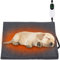 Papettly Pet Heating Pad for Cat Dog - 30-55℃ Adjustable Temperature Kitten Puppy Heat Pad with 13 Timer Setting (1-12H Always On), Waterproof Dog Cat Heat Mat with 2m/6ft Chew Resistant Cord, 18”x18”