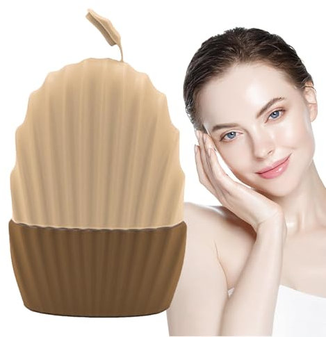 Rouleau À Glace En Silicone – Moule À Glace En Silicone Pour La Beauté Du Visage | Support De Cube De Massage Pour Les Yeux, Coquilles En Forme De Sacs Pour Les Yeux | Moule À Glace Réutilisable De Ma