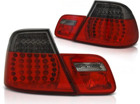 LED Rückleuchten kompatibel mit 3er E46 Coupe Bj. 03-06 Rot/Smoke