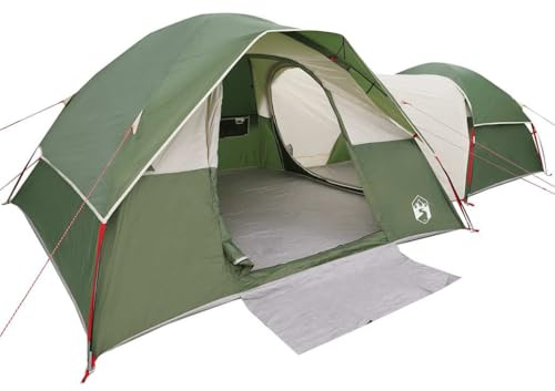 vidaXL Campingzelt 5 Personen Grün Wasserdicht