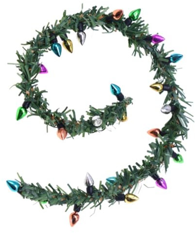 Warmhm Puppenhaus-Miniatur-zubehör Rattan-lichterketten - Ob11 Ihr Mini-hausdekor Mit Weihnachtszauber