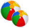 HFMYGS 2 Pcs Inflatable Beach Balls, Beach Balls Inflatable Toys, 27cm and 22cm Swimming Pool Toys for Summer Water Games, Kids Birthday Party Supplies Combo Set, Outdoor Activity Water Games