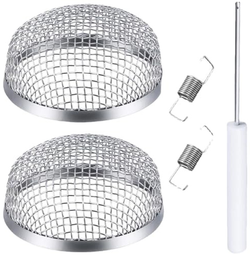 Dewireaey Wohnmobil Fliegengittertür,2 Stück Edelstahl Insektenschutzgitter und Türschutzgitter für Wohnmobile | Für Reisemobile Camping Parken Küche Wohnbereich heiße Tage