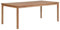 Refined Terrassentisch Gartentisch Gartenmöbel Holztisch Balkontisch Massivholztisch Outdoor Gartentisch 200x100x77 cm Massivholz Teak
