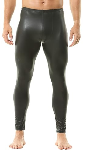YUFEIDA Débardeur pour Homme Sexy et Tendance sans Manches sous-Vêtements en Faux Cuir